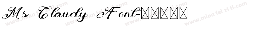 Ms Claudy Font字体转换